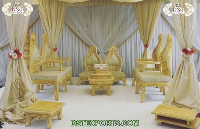 Indian Ceremonial Wedding Chairs for Mandap