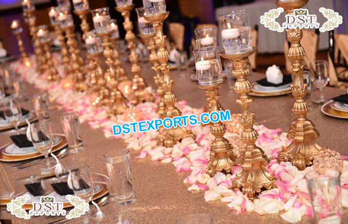 Wedding 3Pcs Crystal Candle Holders Set