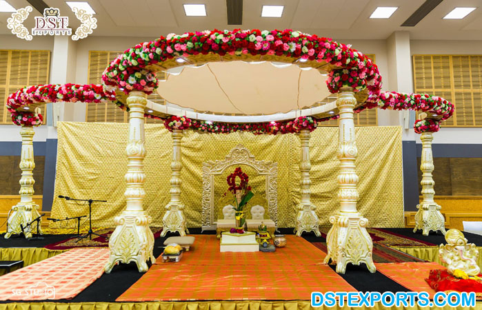 Elegant Wedding FRP Mandap Decoration FIJI