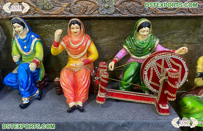 Punjabi Wedding Decor Table Centerpieces Statues