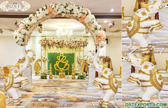 Elegant South Indian Ceremony Elephant Decor