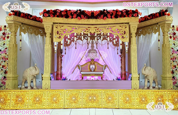 Stunning South Indian Marriage Mandap Decor