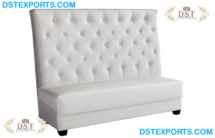 Wedding White Tall Back Two Seater Throne