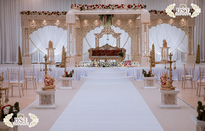 White Palace Mandap for Indian Wedding USA