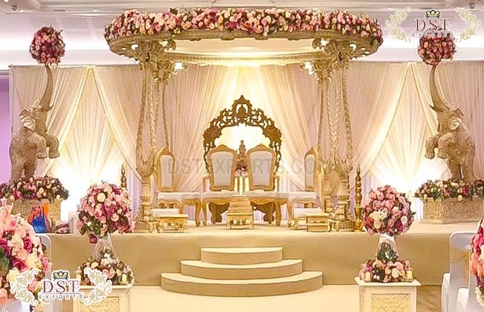 Elegant Look Wooden Wedding Mandap UK