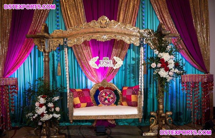 Wedding Swing Decoration For Mehendi Ceremony