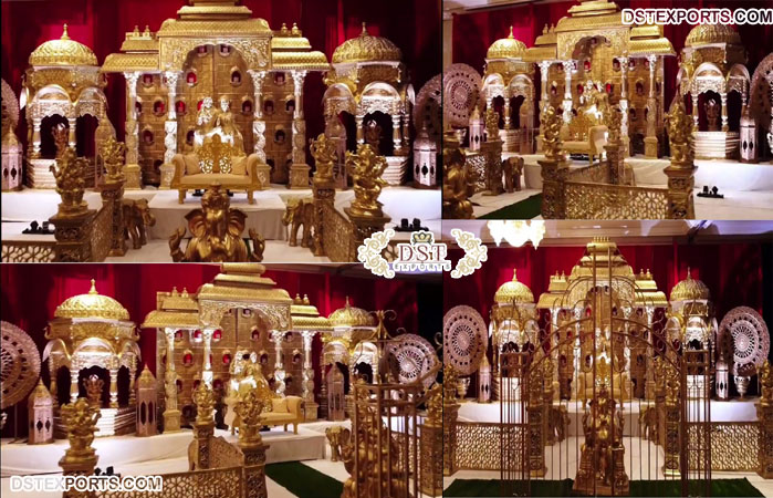 Grand Shiv Parvati Stage for Hindu Weddings