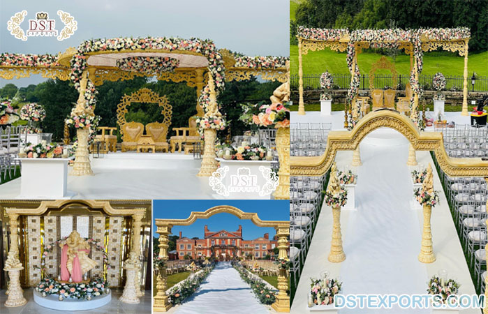 Gorgeous Outdoor Wedding Garden Theme Mandap
