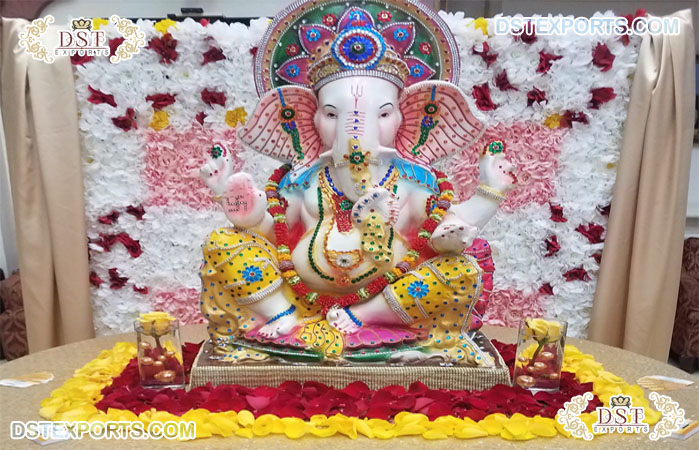 Indian Wedding Foyer Decor Ganesha Statue