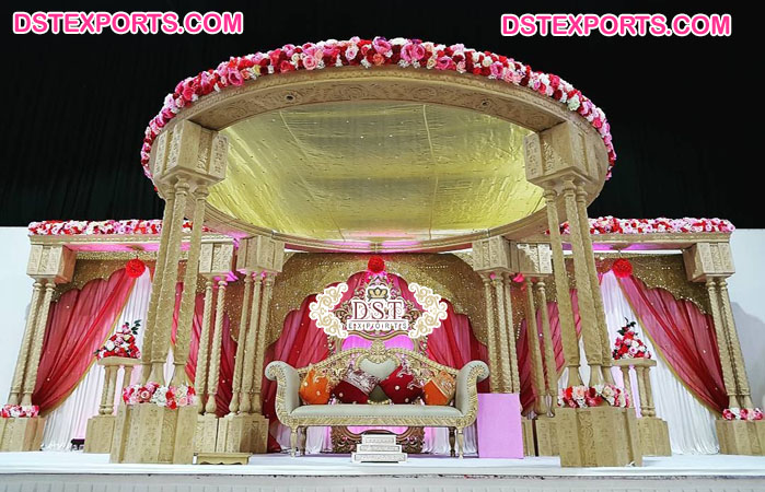 Grand Palace Style Wedding Mandap USA