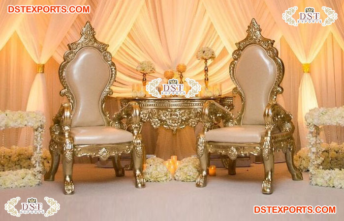 Royal King Throne Chair for Wedding Couple