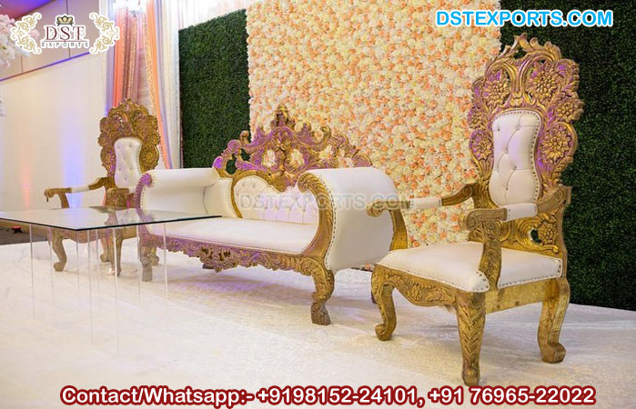 Asian Wedding Stage Luxury Sofa Set