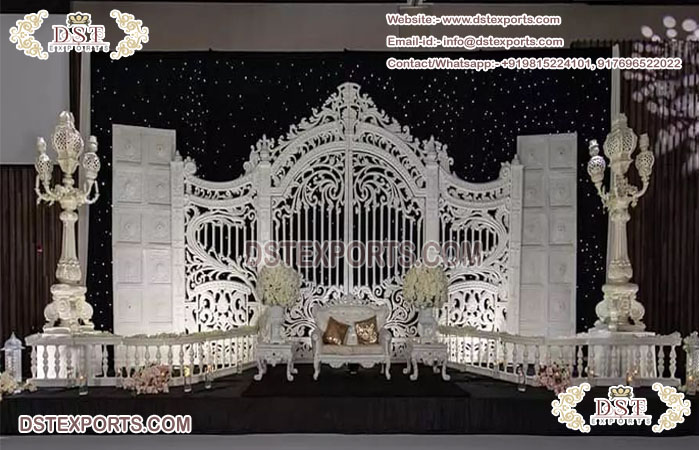 Dreamy Paris Theme Wedding Stage Decoration