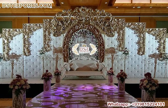 Fashionable Leather Wall Wedding Backdrop