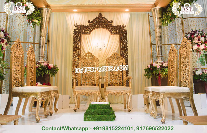 Maharani Wedding Mandap Vedi Chairs Set