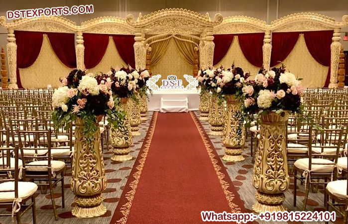 Traditional Indian Wedding Decorative Fiber Mandap