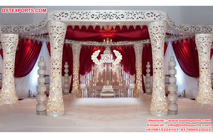 Delizio FRP Pillars Mandap for Wedding USA