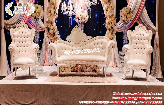 Wholesale Luxury Event White Wedding Sofa Set
