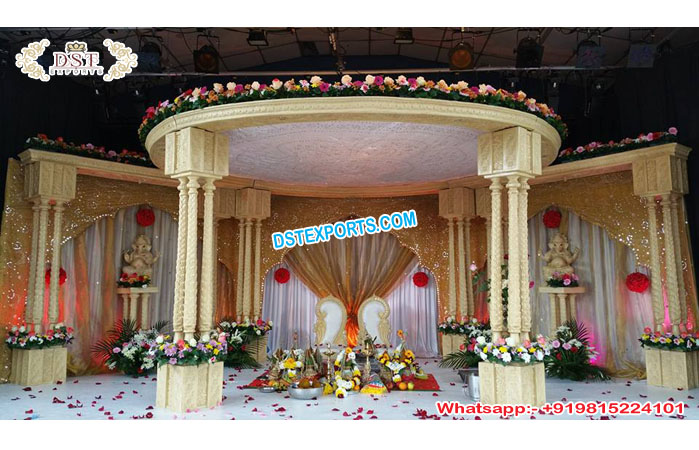 Indian Hindu Wedding Ceremony Trivedi Mandap