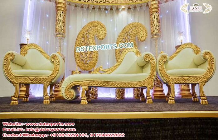 Luxury Asian Wedding Italian Sofa Set USA