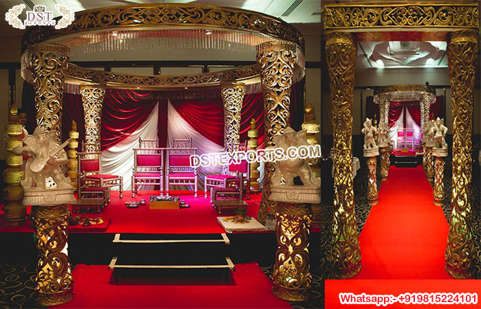 Exclusive Four Pillars Wedding Mandap