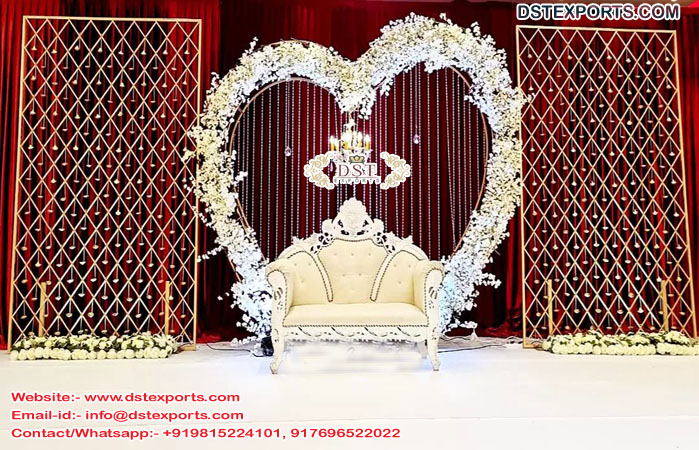 Diamond Wedding Decor Candle Wall Stage