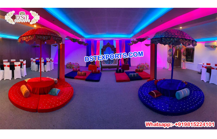 Wedding Floor Seating Ideas for Sangeet Night