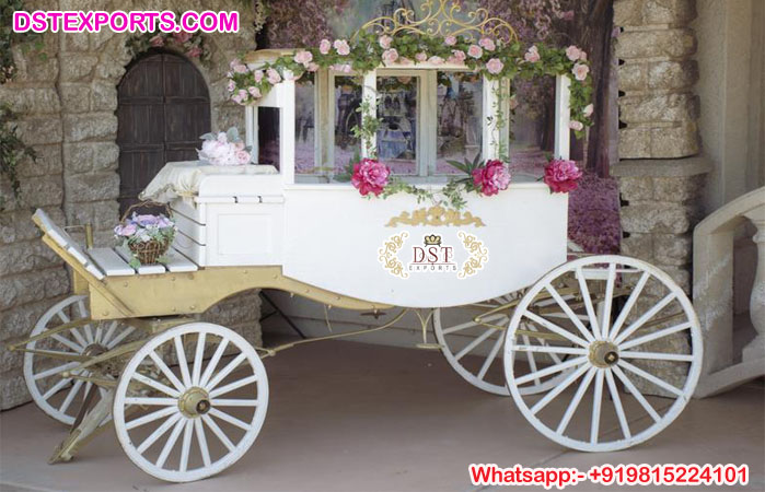 Special White Landau Carriage for Touring