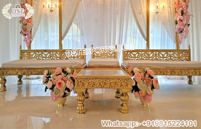 Indian Mandap Seating Furniture Sofa Set