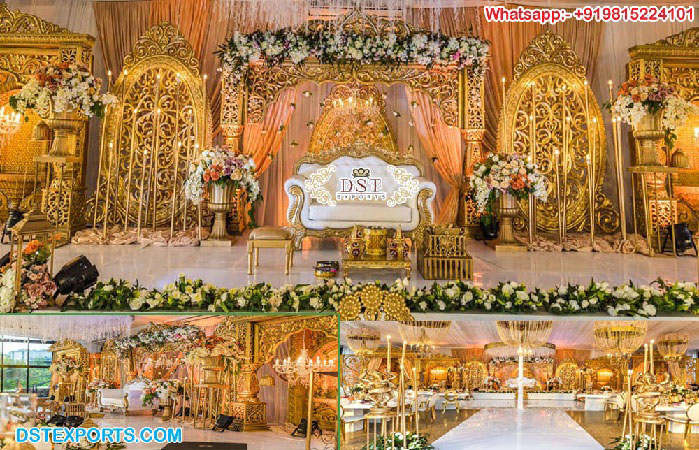 GloriousBollywood Wedding Stage Decoration