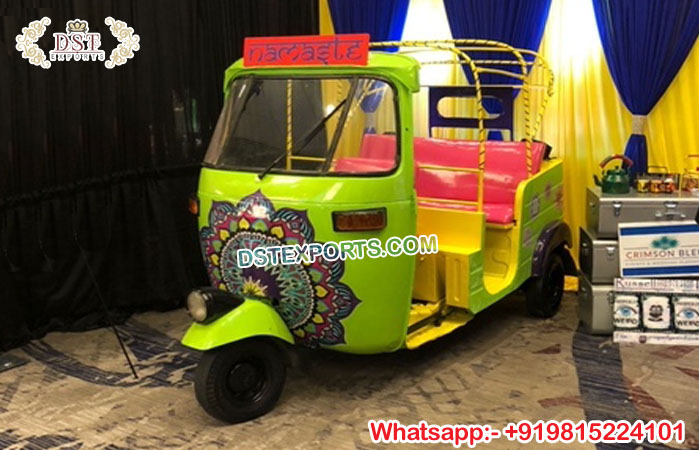 Wedding Auto Rickshaw Prop for Bride Entry