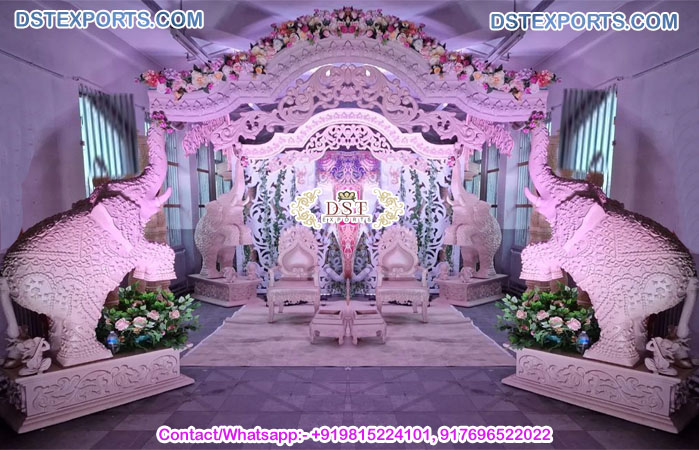 Majestic Look Hindu Wedding Elephant Mandap