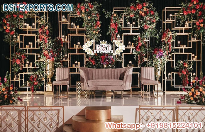 Special Reception Night Stage Candle Walls