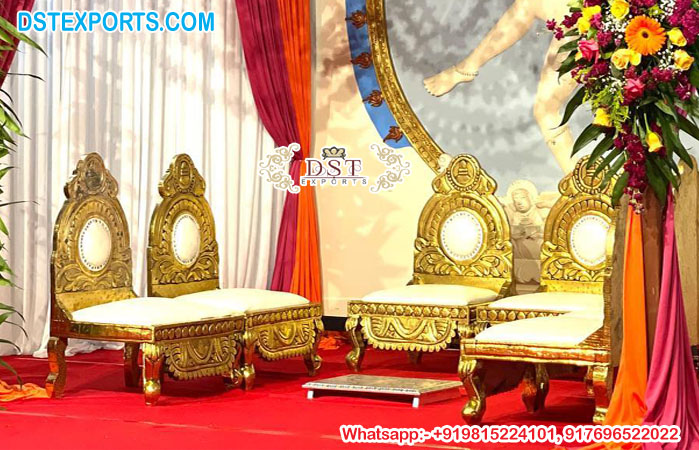 Indian Ceremony Low Seating Mandap Chairs