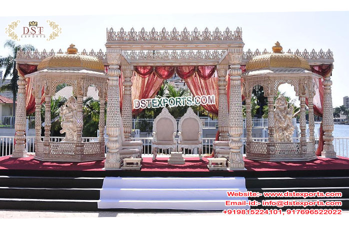 Grand Crown Mandap for Destination Weddings