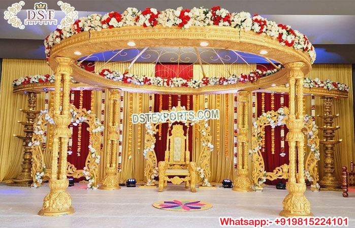 Tamil Wedding Grand Mandap with Dome