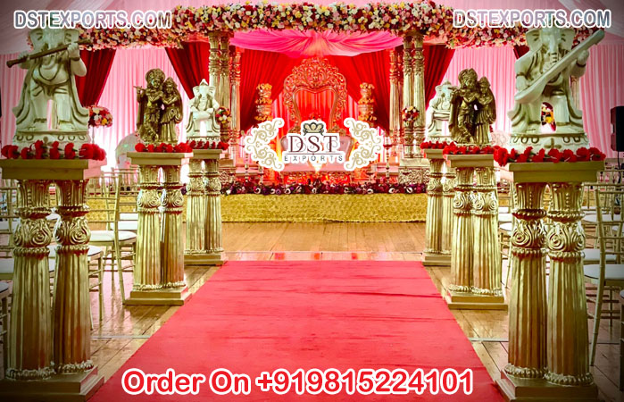 Wedding Hall Entrance Pillar Statue Decor