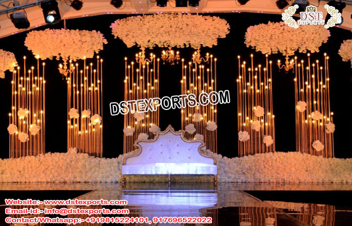 New Design Tall Candlesticks Wedding Backdrop