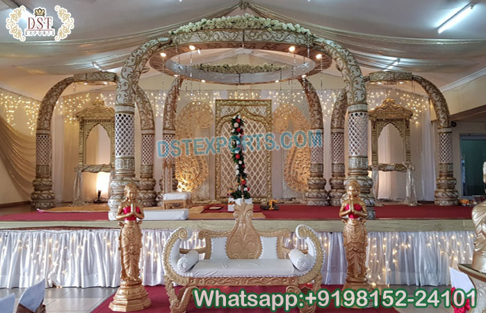 Big Fat Indian Wedding Event Mandap Set UK