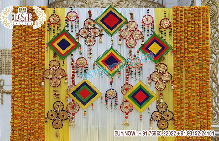 Colorful Mehndi Night Hanging Props For Decoration
