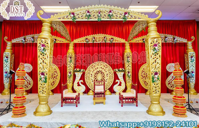 Graceful Wedding Event FRP Mustache Mandap