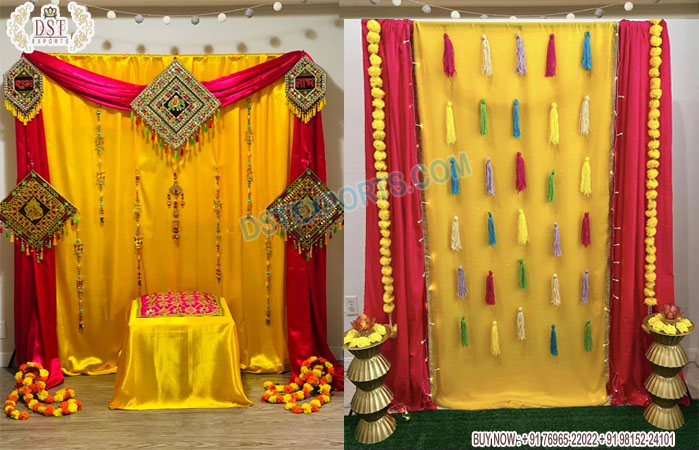 Unique Haldi Ceremony Hanging Props For Stage