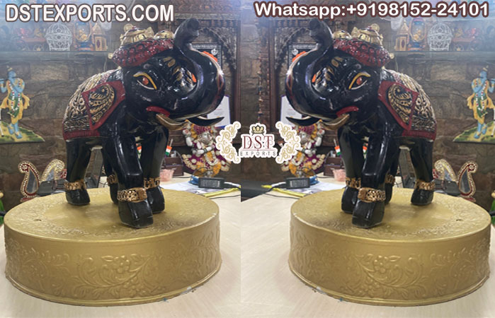 New Design FRP Elephant Statues For Table Decor