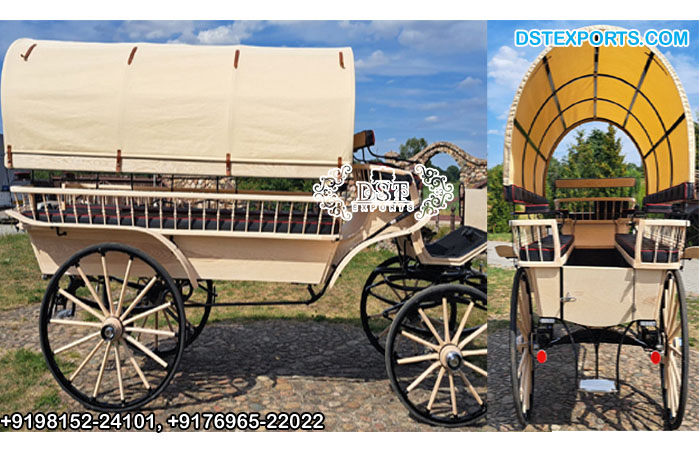 Traditional Horse Drawn Tonga Style Carriage
