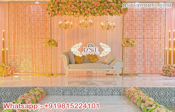 Elegant Wedding Backdrop Candle Holder Stand