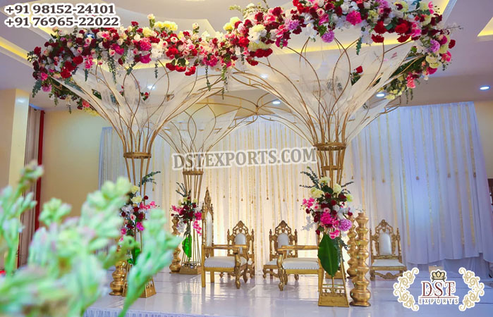 Exclusive Designed Tree Shape Metal Mandap