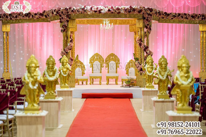 Tremendous Triple Pole Wedding Mandap Australia