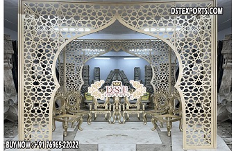 Moroccan Wedding Arch Metal Mandap Setup