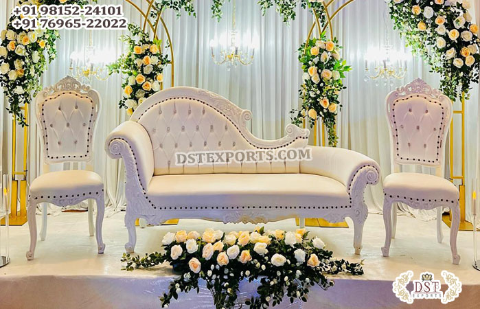 Eminent Design White Wedding Sofa Set