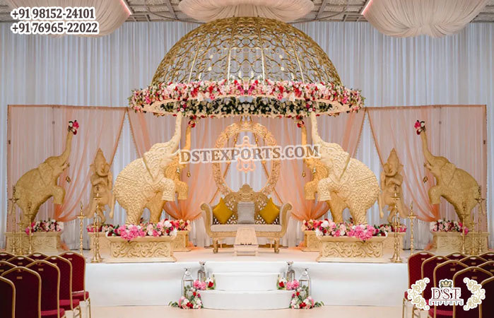 Indian & Western Fusion Wedding Dome Stage